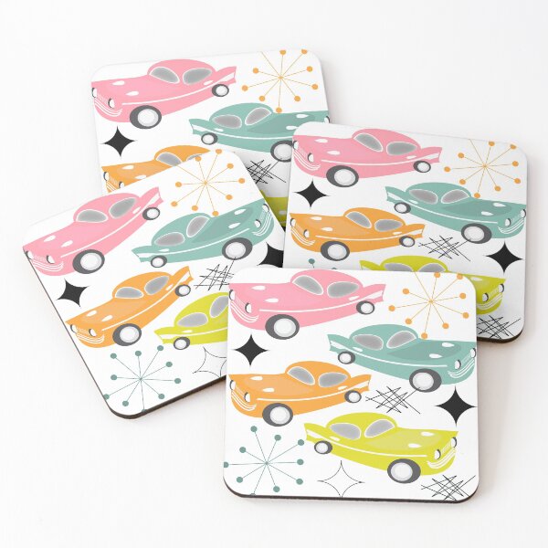 Item preview, Retro Cars Modern Mid Century Iconic Atomic Starburst designed and sold by Artification.