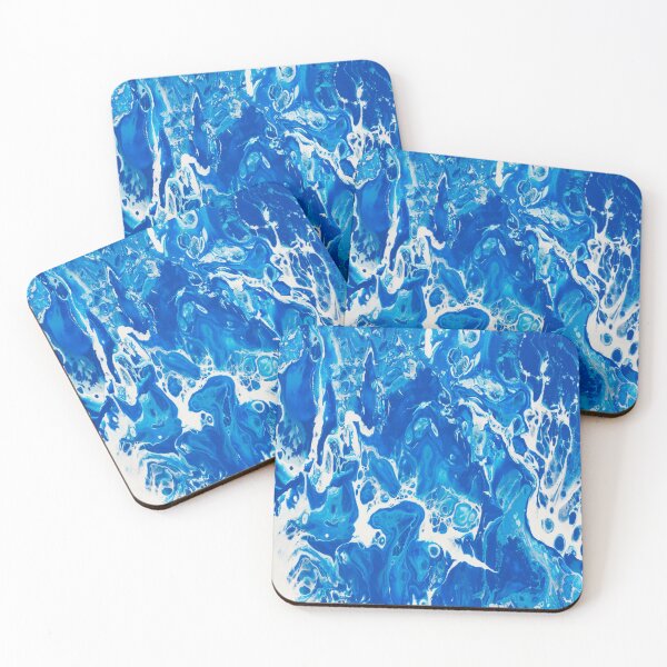 Item preview, Marbled Blue + White designed and sold by Dollfacedesign.
