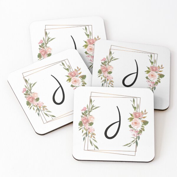 Item preview, Floral monogram letter J designed and sold by JustSeasons.
