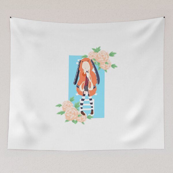 Item preview, Runa Yomozuki - Kakegurui minimalist anime print - floral version designed and sold by AnimeDesignX.