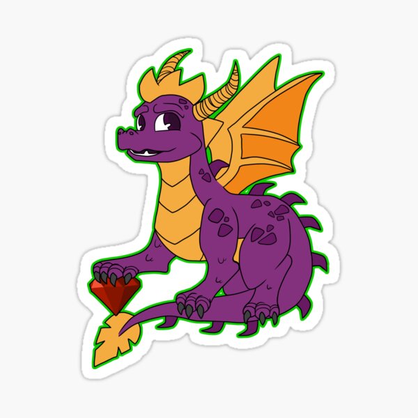 Spyro Gem Stickers Sticker for Sale by Makanix