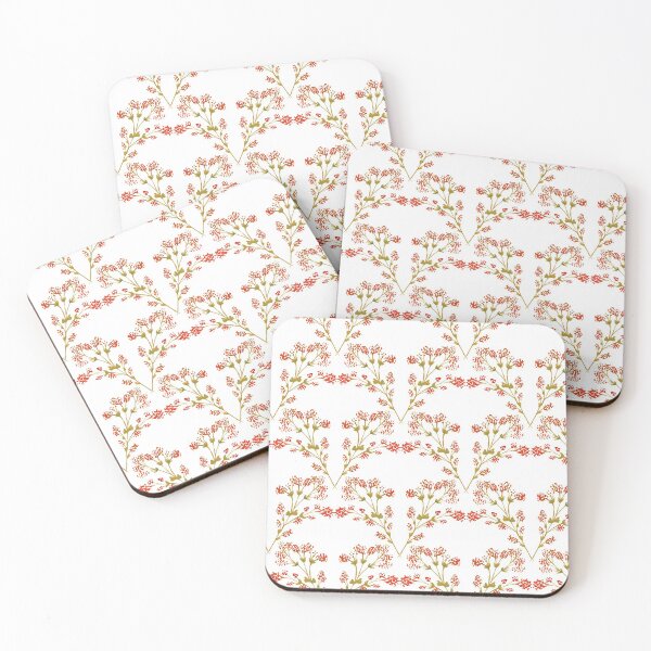 Item preview, Seam-less  Red and Green  floral Pattern designed and sold by seelya83.