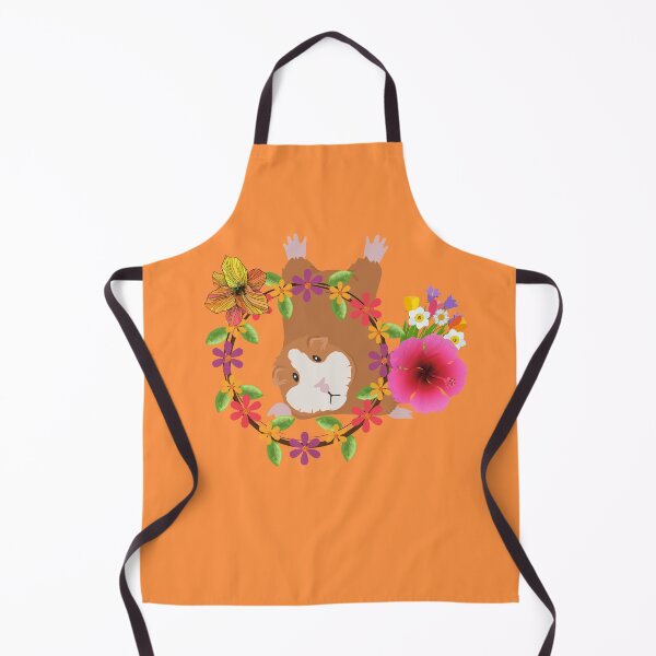 Item preview, Guinea Pig Fallen Flat Beneath A Wreath Of Flowers Design designed and sold by EarthArtDesigns.