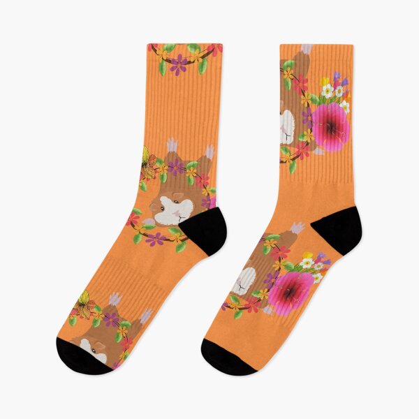Item preview, Guinea Pig Fallen Flat Beneath A Wreath Of Flowers Design designed and sold by EarthArtDesigns.