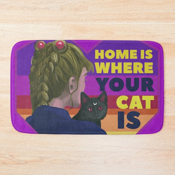 Item preview, Home is where your cute cat is designed and sold by DarrriaDesign.