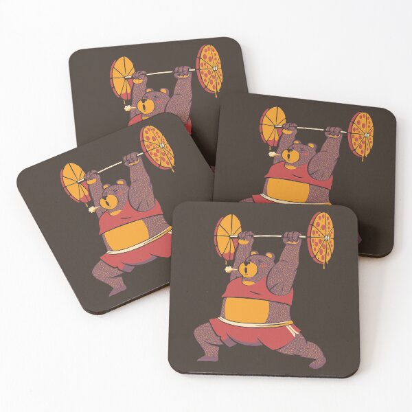 Item preview, Squat Bear Gym I Love to Eat Pizza designed and sold by Tobe Fonseca®.