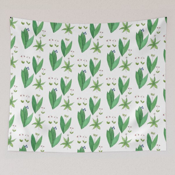 Item preview, Boreal Flowers Watercolor Illustrations - Forest Floor Series designed and sold by Danica Templeton.