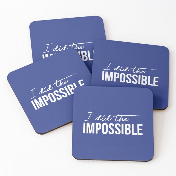 Item preview, I Did The Impossible (Blue BG) designed and sold by FilipeFerreira.