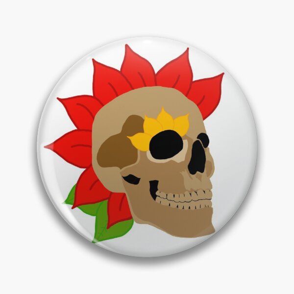 Item preview, Cráneo de flor punk designed and sold by Artie297.