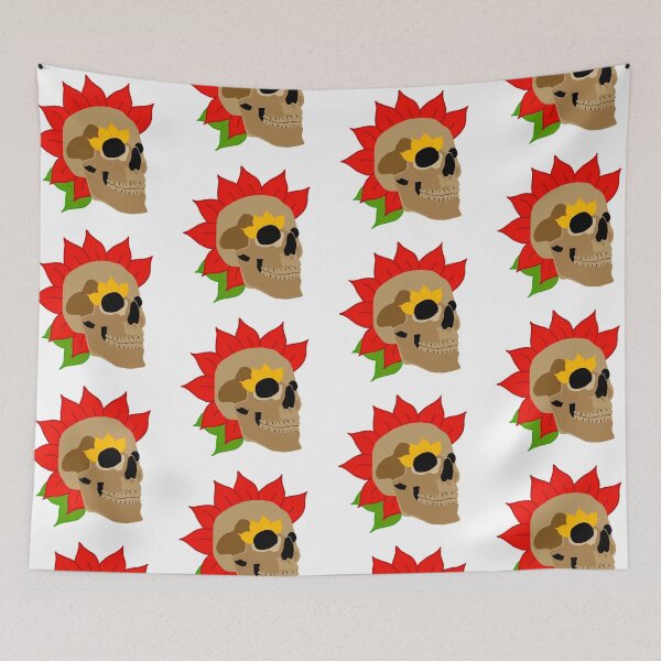 Item preview, Punk Flower Skull designed and sold by Artie297.