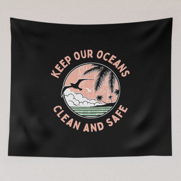 Item preview, Keep Our Oceans Clean Sea Turtle Art Cute Funny Gift Whale Sea Beach Summer Animals Love Cute Funny Gift Sarcastic Happy Fun Witty Good Spiritual Depression Anxiety Gift designed and sold by EpsilonEridani.
