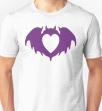 Clandestine Bat Heart - Purple Unisex T-Shirt