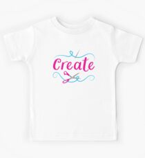 CREATE with scissors and needle Kids Tee