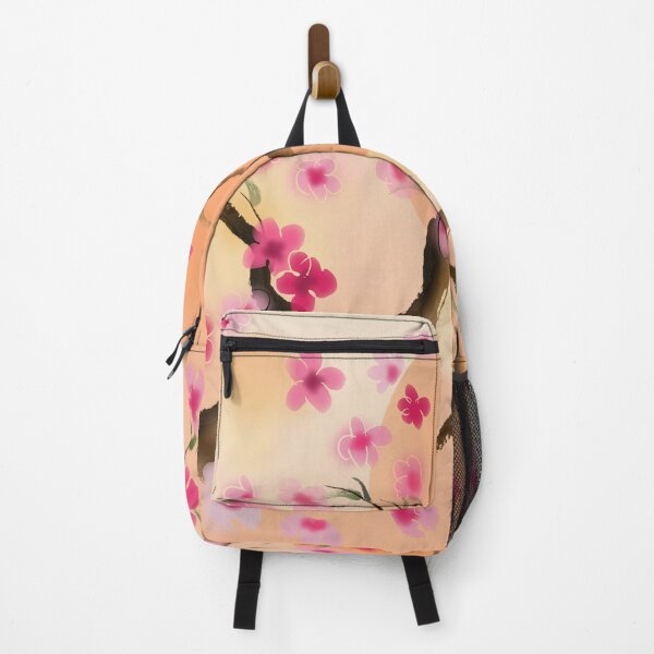 Item preview, Deep yellow and pink sakura (cherry blossoms) watercolor style designed and sold by CuisineCat.