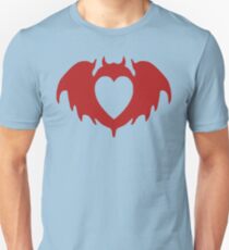 Clandestine Bat Heart - Red Unisex T-Shirt