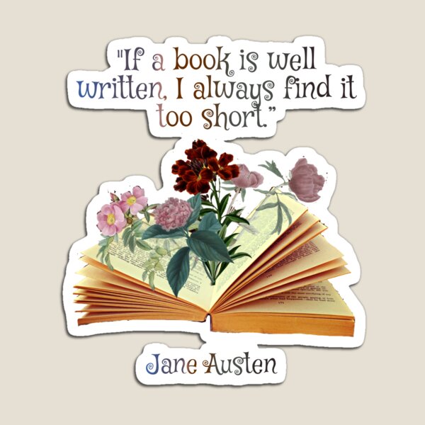 Aperçu de l'œuvre Jane Austen Bookworm Citation trop courte créée et vendue par RTee27.