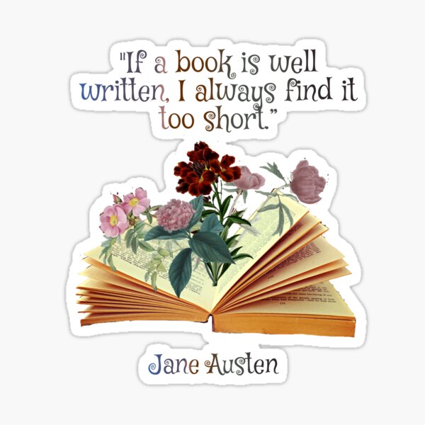 Item preview, Jane Austen Bookworm Quote Too Short  designed and sold by RTee27.