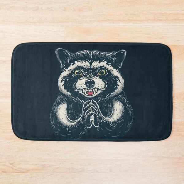 Item preview, Evil Raccoon - Funny evil face Racc plan ironic meme pope mad destroy the world | Pet Mat Bandana Racc designed and sold by Any Color Designs.