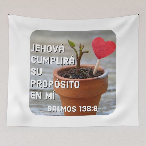 Item preview, Jehovah will fulfill his purpose in me. Psalm 138: 8 designed and sold by Fe-En-Cristo.