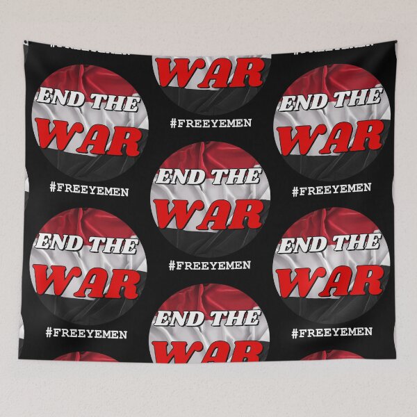 Item preview, End the war #FreeYemen - Yemen flag colors designed and sold by Try-It.