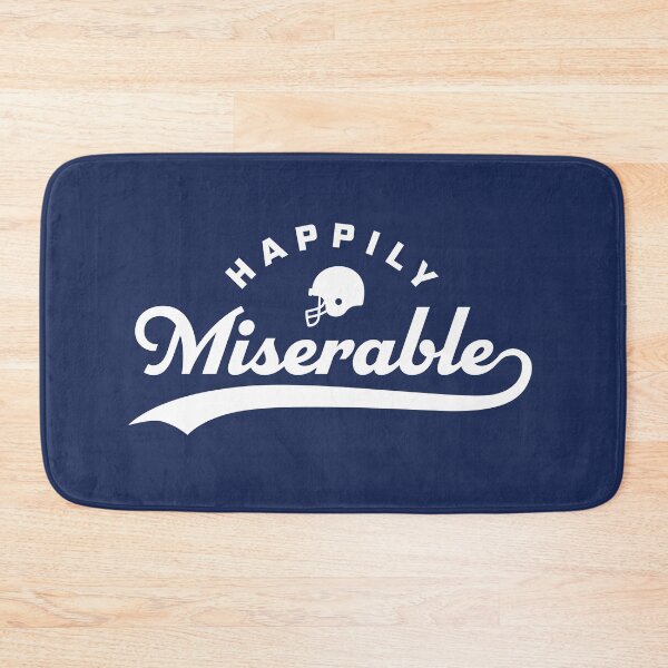 Item preview, Happily Miserable Funny Football Quote Saying designed and sold by yelly123.