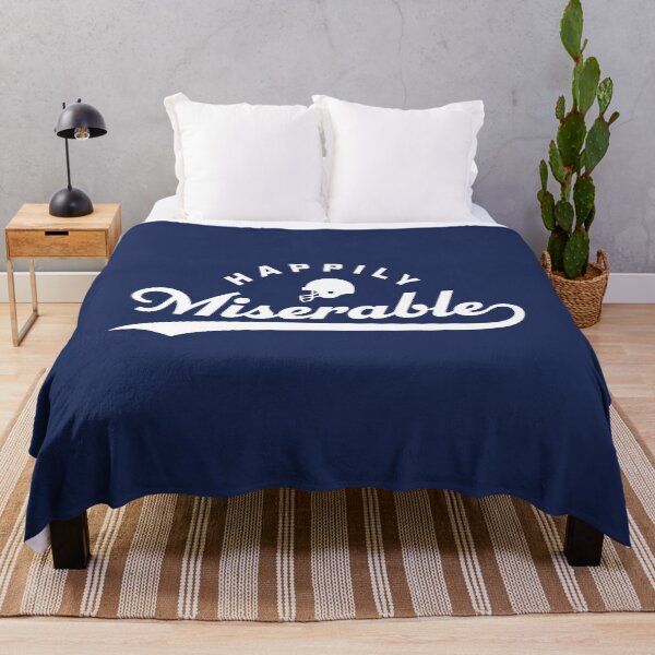 Item preview, Happily Miserable Funny Football Quote Saying designed and sold by yelly123.