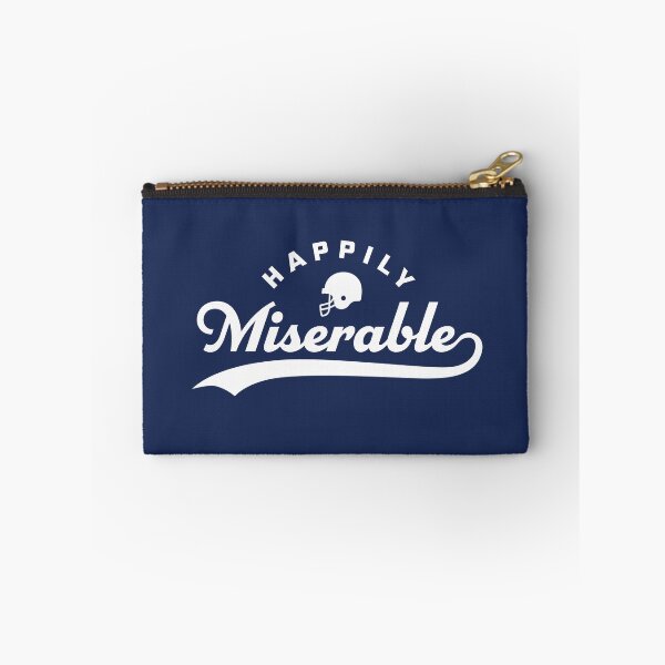 Item preview, Happily Miserable Funny Football Quote Saying designed and sold by yelly123.