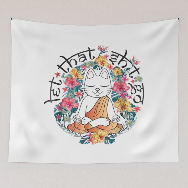Item preview, Meditating Yoga Cat designed and sold by Peace And Yogi.
