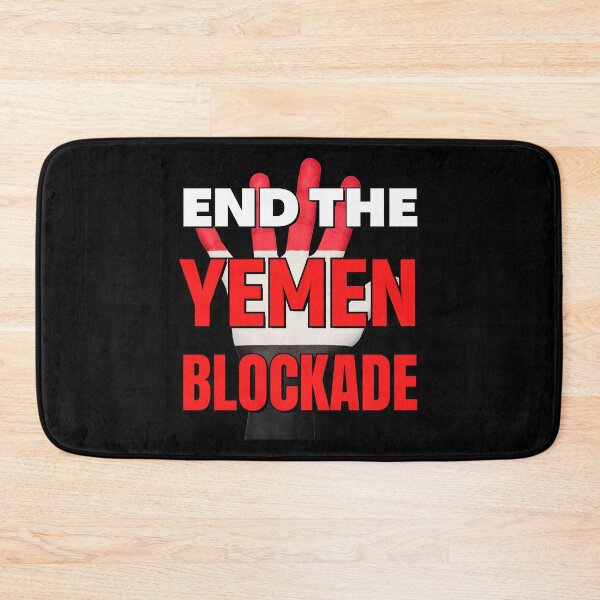 Item preview, End the Yemen Blockade - Red White and Black hand designed and sold by Try-It.