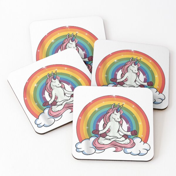 Item preview, Meditation Unicorn Rainbow designed and sold by Peace And Yogi.