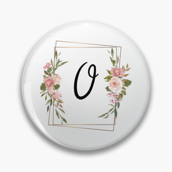 Item preview, Floral letter O monogram designed and sold by JustSeasons.