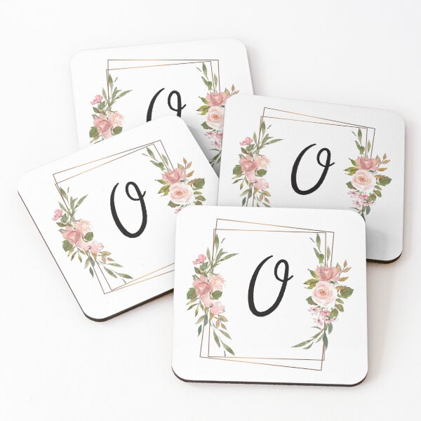 Item preview, Floral letter O monogram designed and sold by JustSeasons.