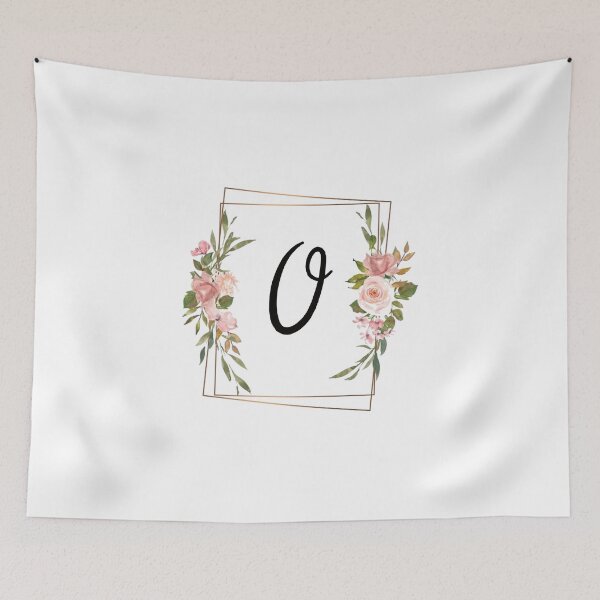 Item preview, Floral letter O monogram designed and sold by JustSeasons.