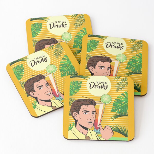 Item preview, Welcome tropical drinks vintage art cute designed and sold by Cordiality.