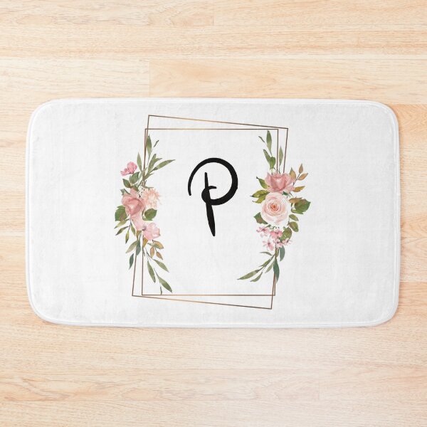 Item preview, Floral monogram letter P designed and sold by JustSeasons.