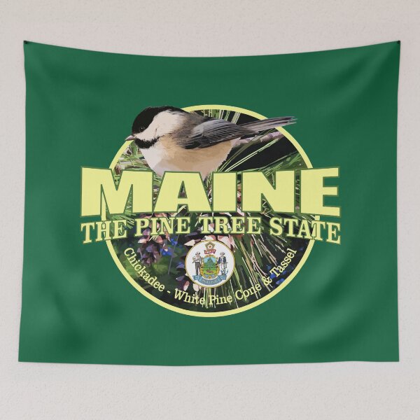 Item preview, Maine (state bird & flower) designed and sold by curranmorgan.