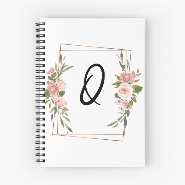 Item preview, Floral letter Q monogram designed and sold by JustSeasons.