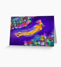 Jellyfish Mermaid! Greeting Card