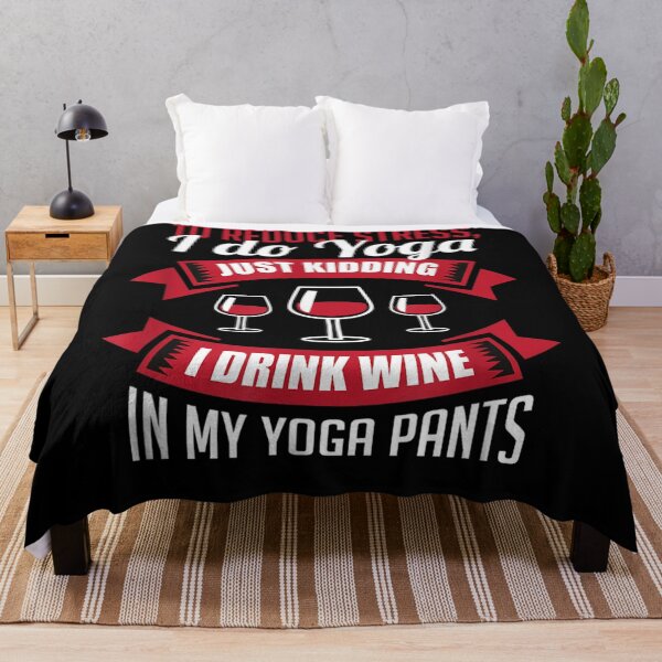 Artikelvorschau, Ich mache Yoga, trinke Wein in meiner Yogahose entworfen und verkauft von Peace And Yogi.