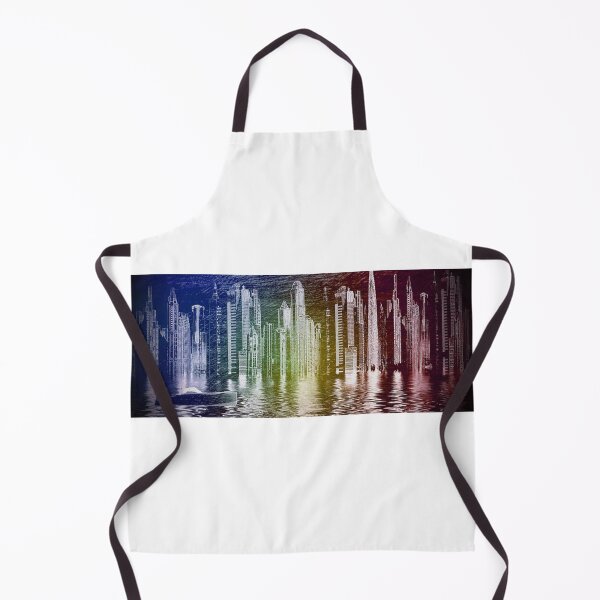 Item preview, Rainbow lights shining on Manhattan skyline (NYC) designed and sold by libs182.