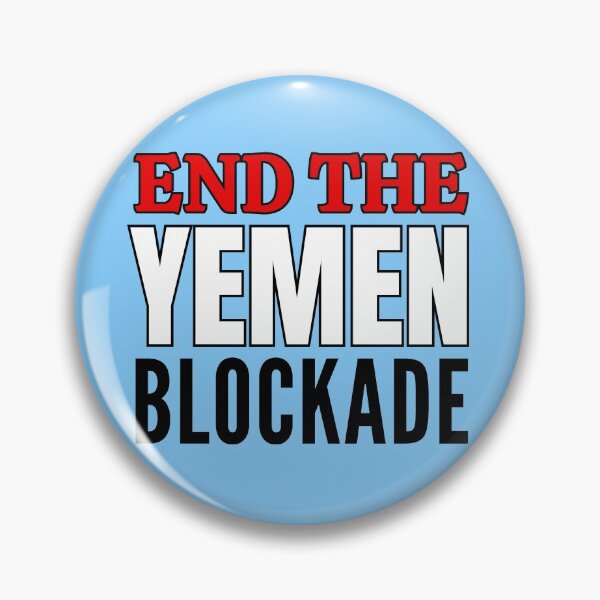 Item preview, End the Yemen Blockade - Red White and Black text designed and sold by Try-It.