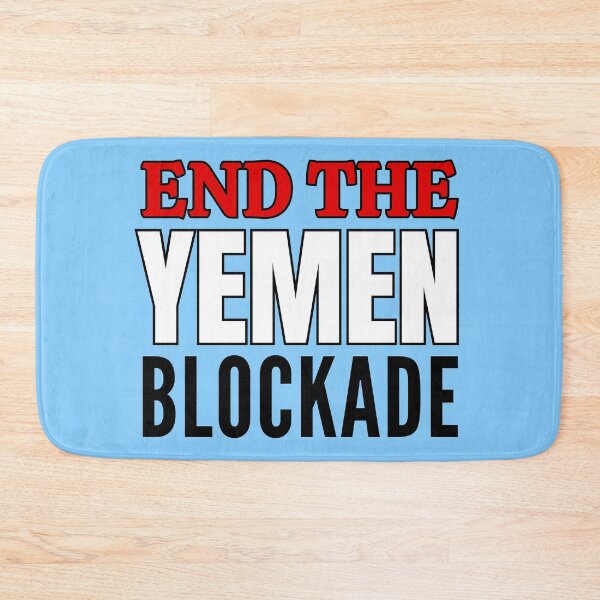 Item preview, End the Yemen Blockade - Red White and Black text designed and sold by Try-It.