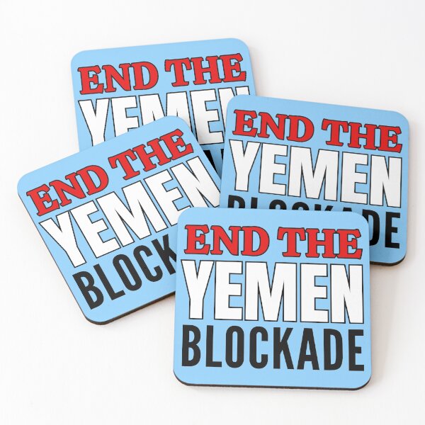 Item preview, End the Yemen Blockade - Red White and Black text designed and sold by Try-It.