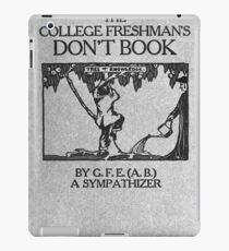 Vintage The College Freshman's Don't Book iPad Case/Skin