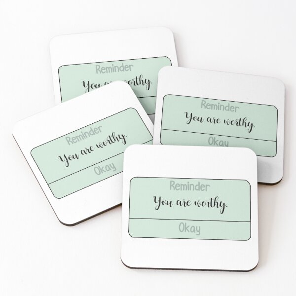Item preview, You Are Worthy Reminder designed and sold by Hannah Grace Designs.