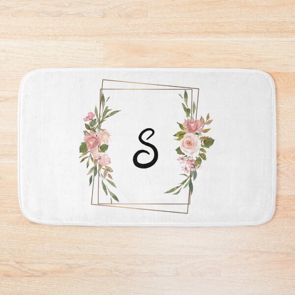 Item preview, Floral letter S monogram designed and sold by JustSeasons.