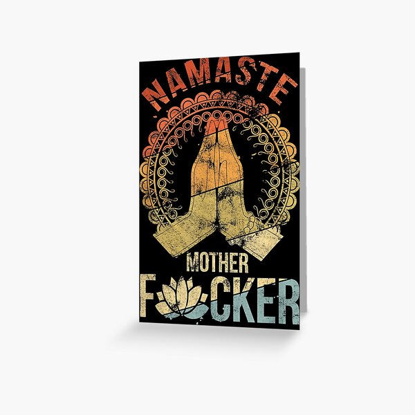 Item preview, Yoga Namaste Mother F* designed and sold by Peace And Yogi.