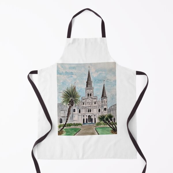 Item preview, New Orleans St. Louis Cathedral, Jackson Square, NOLA artwork  designed and sold by WatercolorFinds.