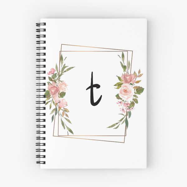 Item preview, Floral monogram letter T designed and sold by JustSeasons.