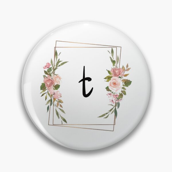 Item preview, Floral monogram letter T designed and sold by JustSeasons.